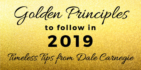 Golden Principles to follow in 2019